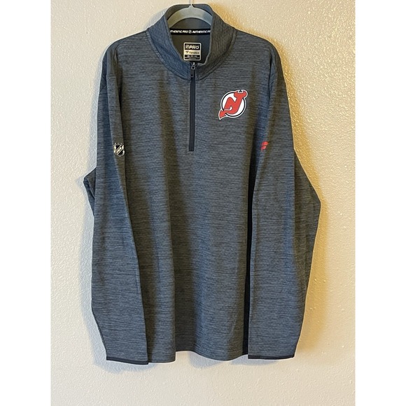 Men's 2XL NWOT New‎ Jersey Devils Fanatics Authentic Pro Rink 1/4 Zip Jacket